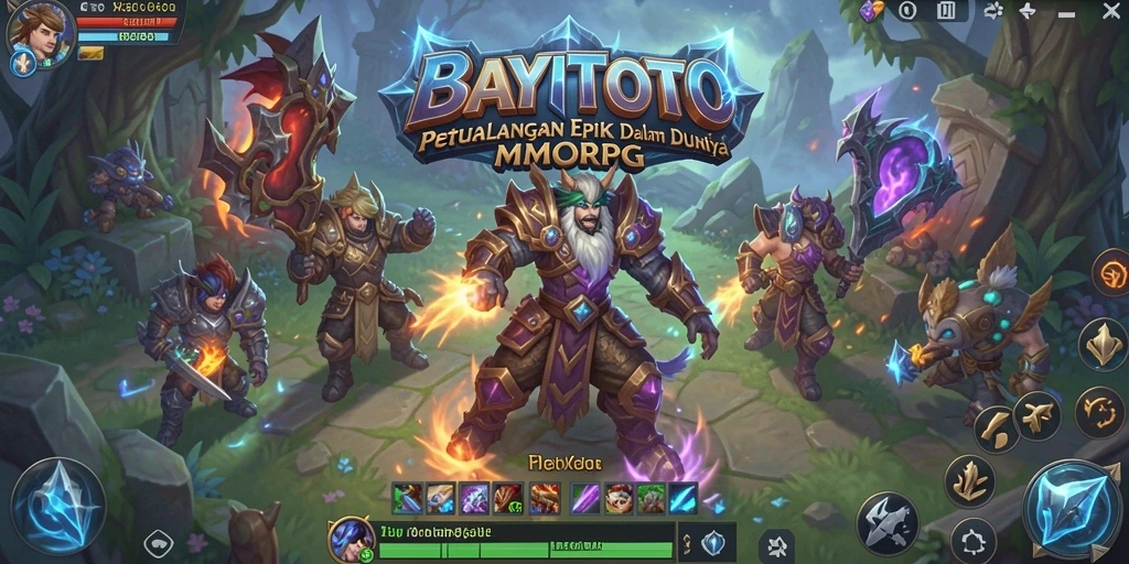 Screenshot gameplay epik dari BAYITOTO yang menunjukkan pertempuran seru.