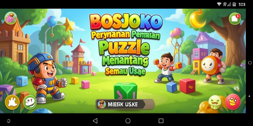 Screenshot gameplay yang mendebarkan dari BOSJOKO.