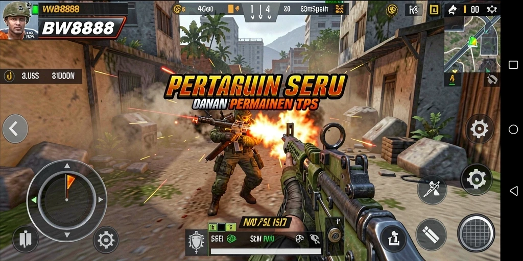 Gameplay seru di BW888 dengan aksi pertempuran yang intens.