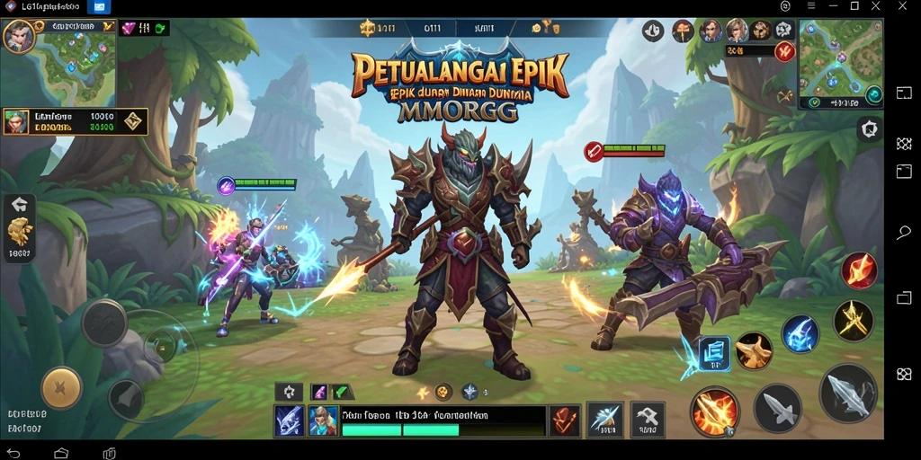 Tampilan seru gameplay LG111 dalam dunia MMORPG yang menakjubkan.