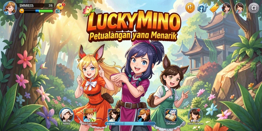 Tampilan gameplay menarik dengan karakter Anime yang beragam.