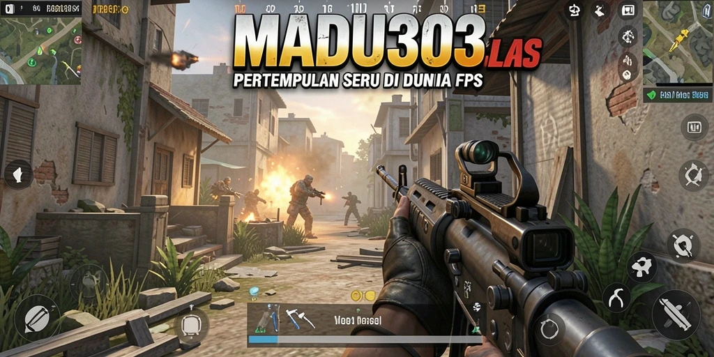 Gameplay seru MADU303 dengan aksi tembak-menembak yang cepat.