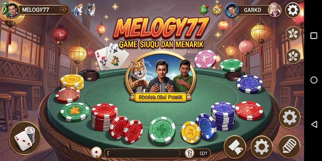 Screenshot MELODY77 menampilkan gameplay QiuQiu yang menarik.