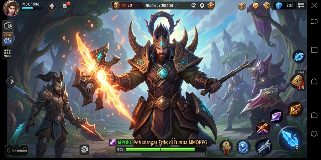 Gameplay MPOID yang seru dan penuh aksi di dunia MMORPG.