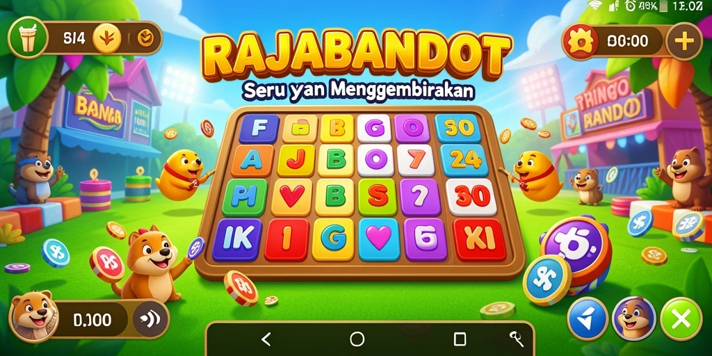 Tampilan gameplay RAJABANDOT yang seru dan menarik.