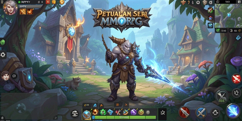 Gameplay menarik RPYYY dalam dunia MMORPG yang luas.
