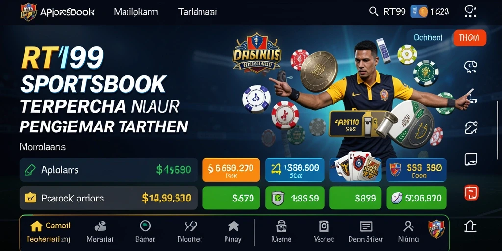 Tampilan gameplay RT99 yang seru dan interaktif saat bertaruh.